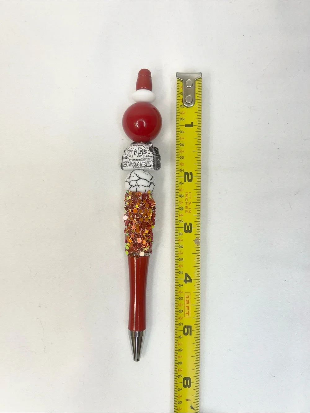 Fashion Chanel Red Decorative Ballpoint Pen